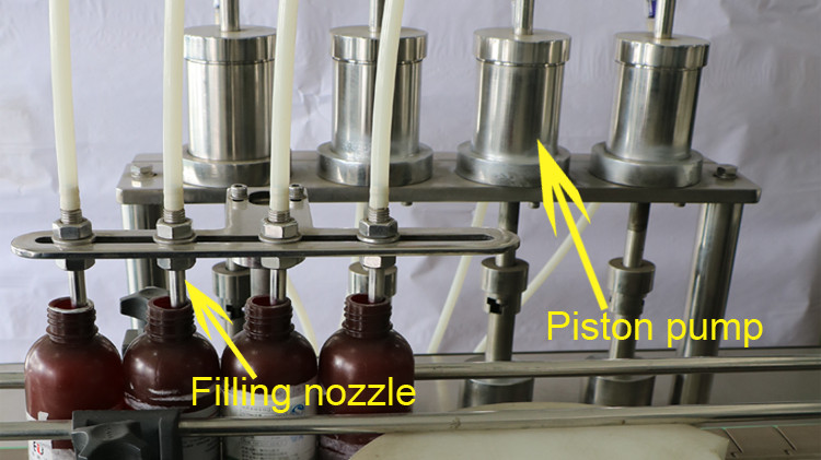 ക്യാപ് സീലിംഗും സ്റ്റാർ വീൽ റണ്ണിംഗും ഉള്ള 500 മില്ലി റ round ണ്ട് ബോട്ടിൽ ഫില്ലിംഗ് മെഷീൻ